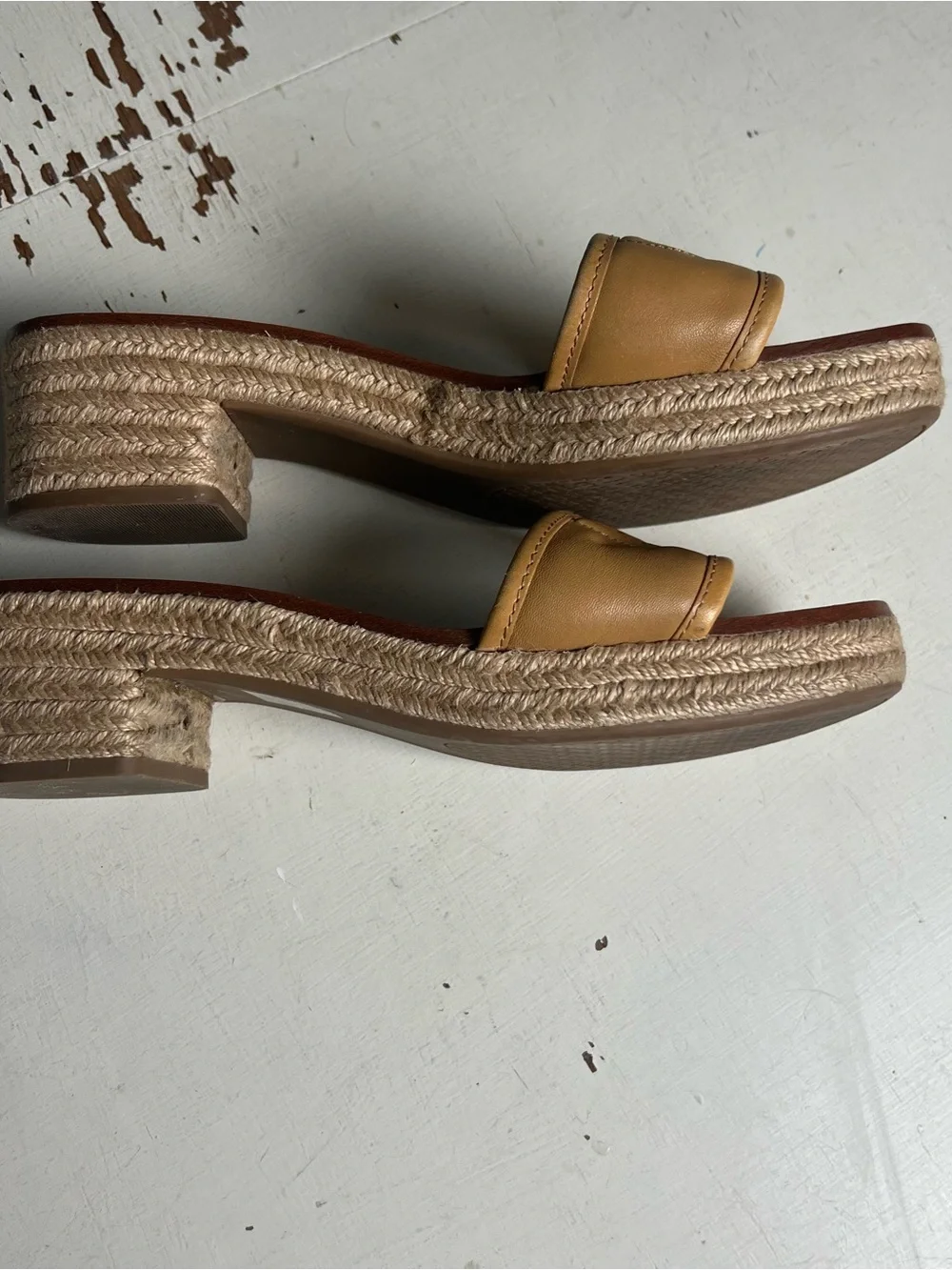 TORY BURCH- Fleming Espadrille Tan Size 11